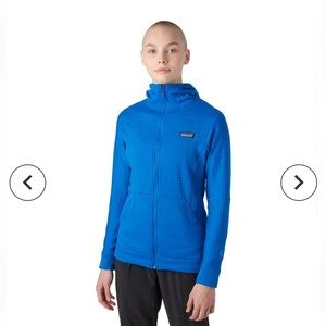 Patagonia Women’s R1® Air Full-Zip Hoody | Alpine Blue | Size Large